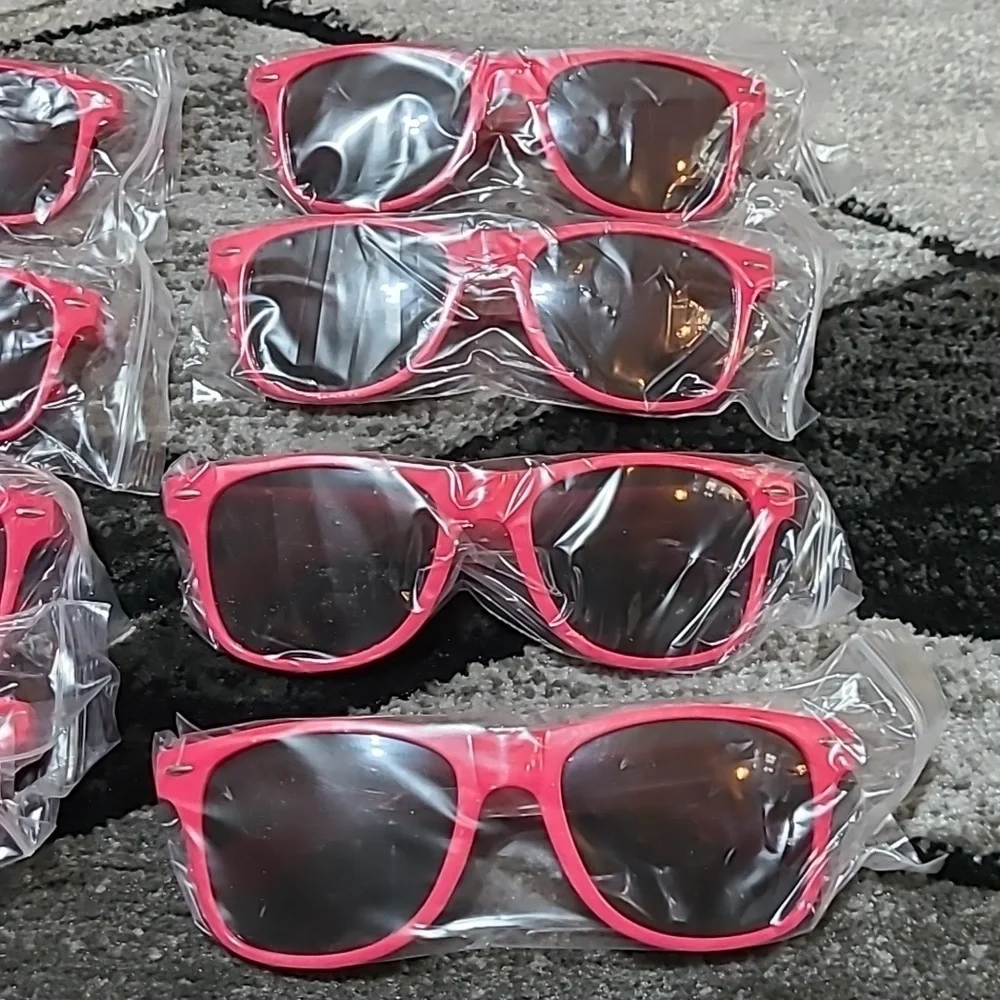 KIDS HOT PINK SUNOVELTIES SET-OF-8 SUNGLASSES 🕶